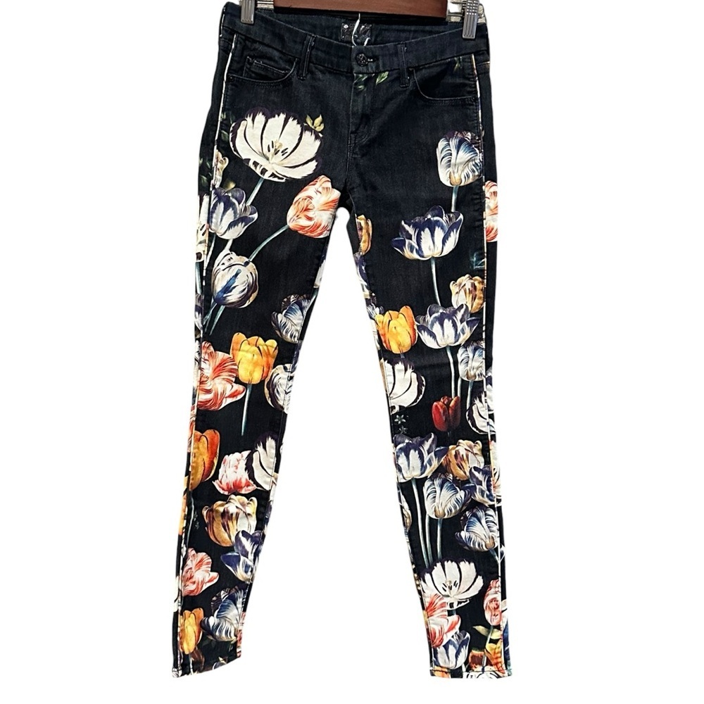 MOTHER Women Jeans 25 The Looker in He Kissed Me Between the Gardenias & Daisies